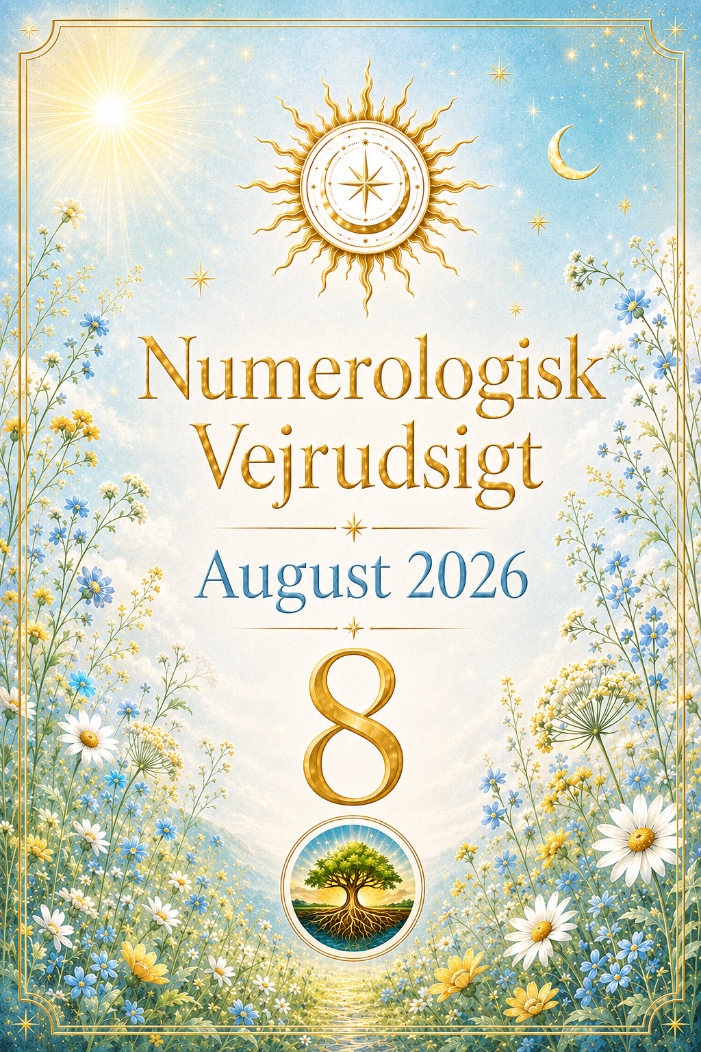 Numerologisk Vejrudsigt August 2026 – Abonnement spar 20%
