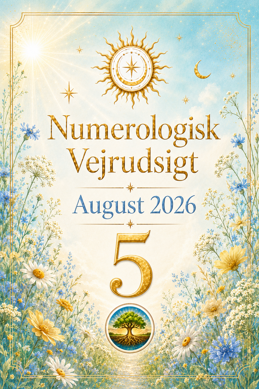 Numerologisk Vejrudsigt August 2026 – Abonnement spar 20%