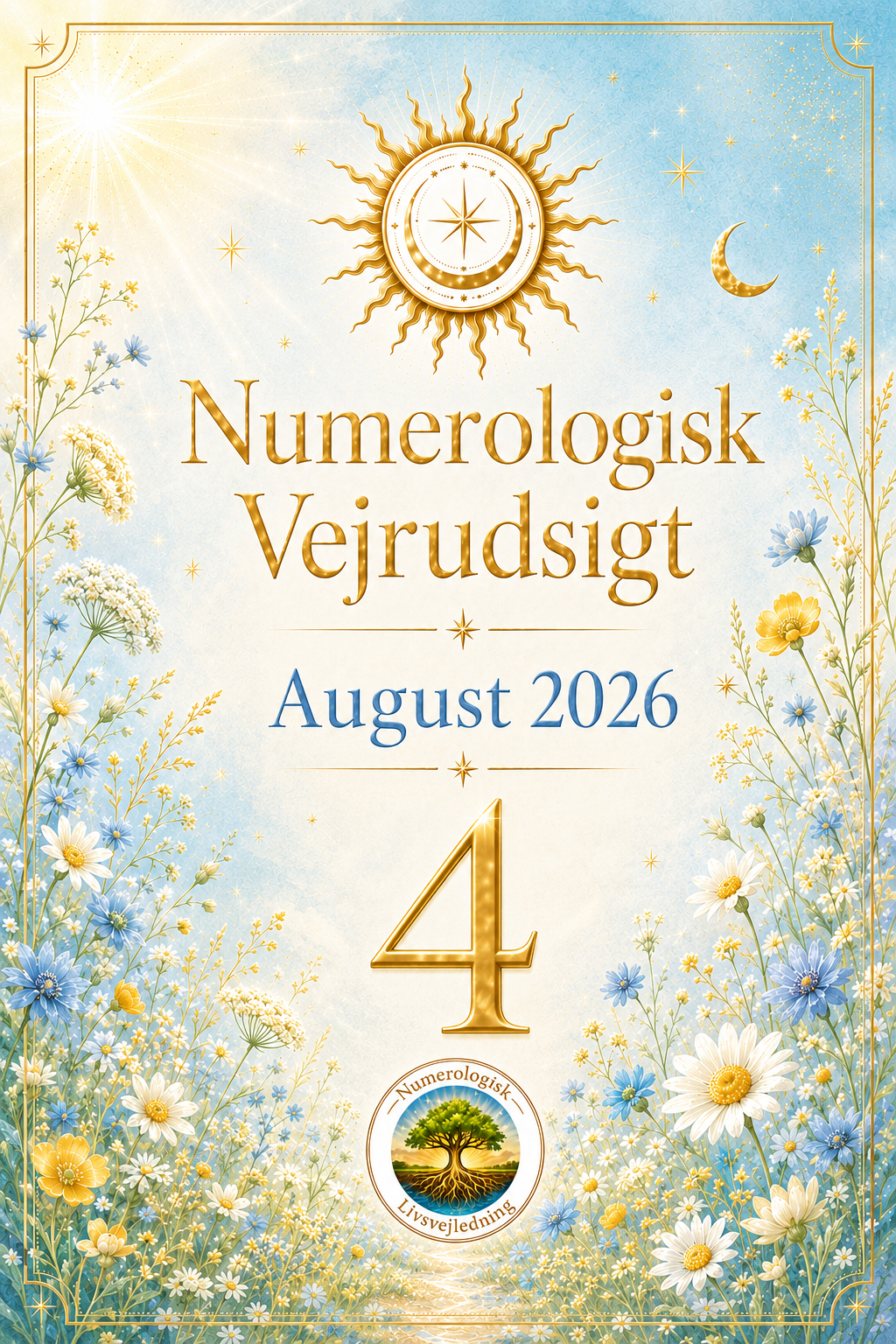 Numerologisk Vejrudsigt August 2026 – Enkeltkøb