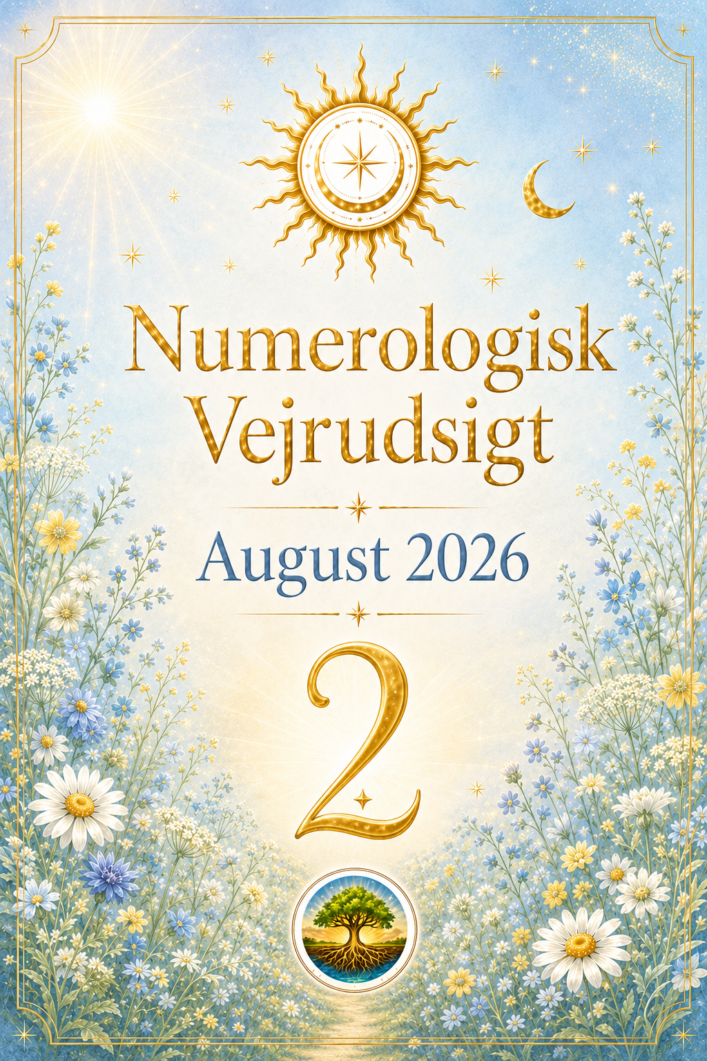 Numerologisk Vejrudsigt August 2026 – Enkeltkøb