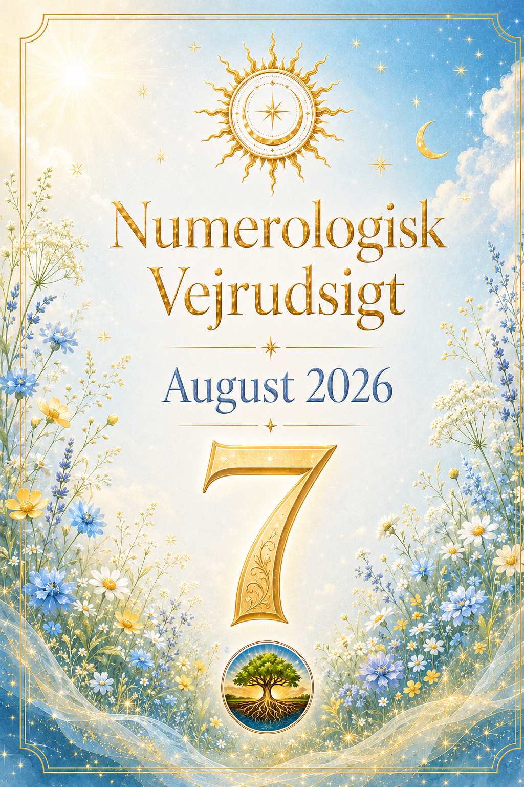 Numerologisk Vejrudsigt August 2026 – Abonnement spar 20%