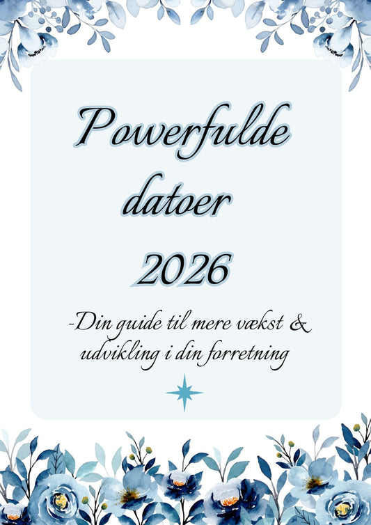 Energi Kalender "Powerfulde datoer" 2026